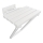 Assento de duche 44x46 cm branco