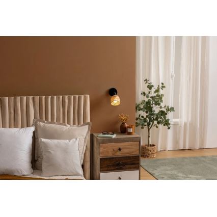 Atmosphera - Aplique de parede orientável LIO 1xE27/25W/230V bambu