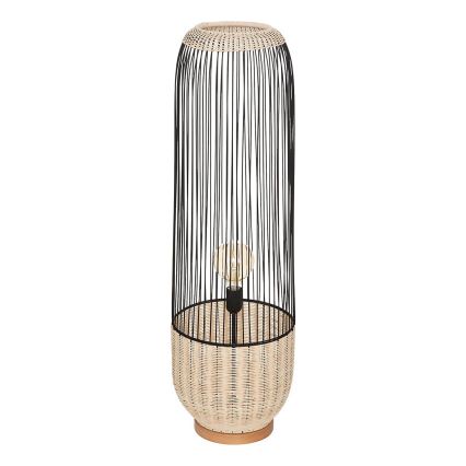 Atmosphera - Candeeiro de chão ANEA 1xE27/40W/230V vime/faia