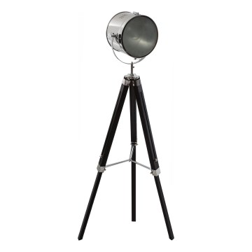 Atmosphera - Candeeiro de chão EBOR 1xE27/25W/230V pinho/cromado brilhante