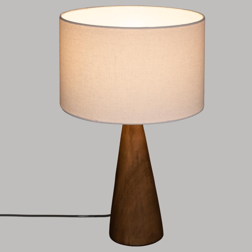 Atmosphera - Candeeiro de mesa AINA 1xE27/25W/230V pinho