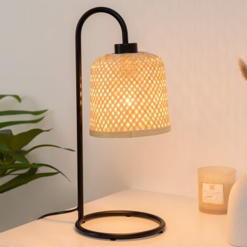 Atmosphera - Candeeiro de mesa ALI 1xE27/25W/230V bambu