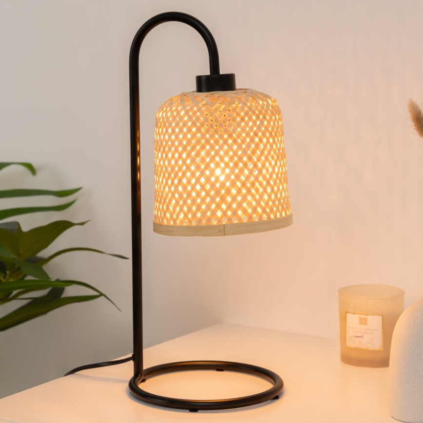 Atmosphera - Candeeiro de mesa ALI 1xE27/25W/230V bambu