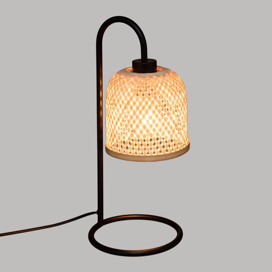 Atmosphera - Candeeiro de mesa ALI 1xE27/25W/230V bambu