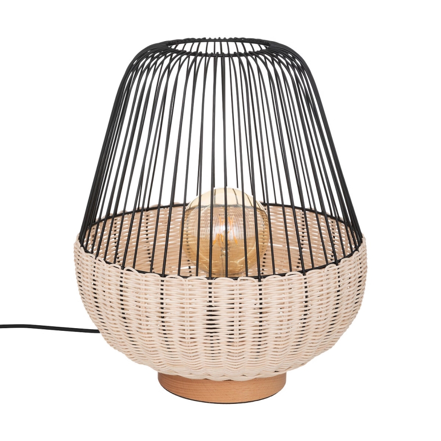 Atmosphera - Candeeiro de mesa ANEA 1xE27/40W/230V vime