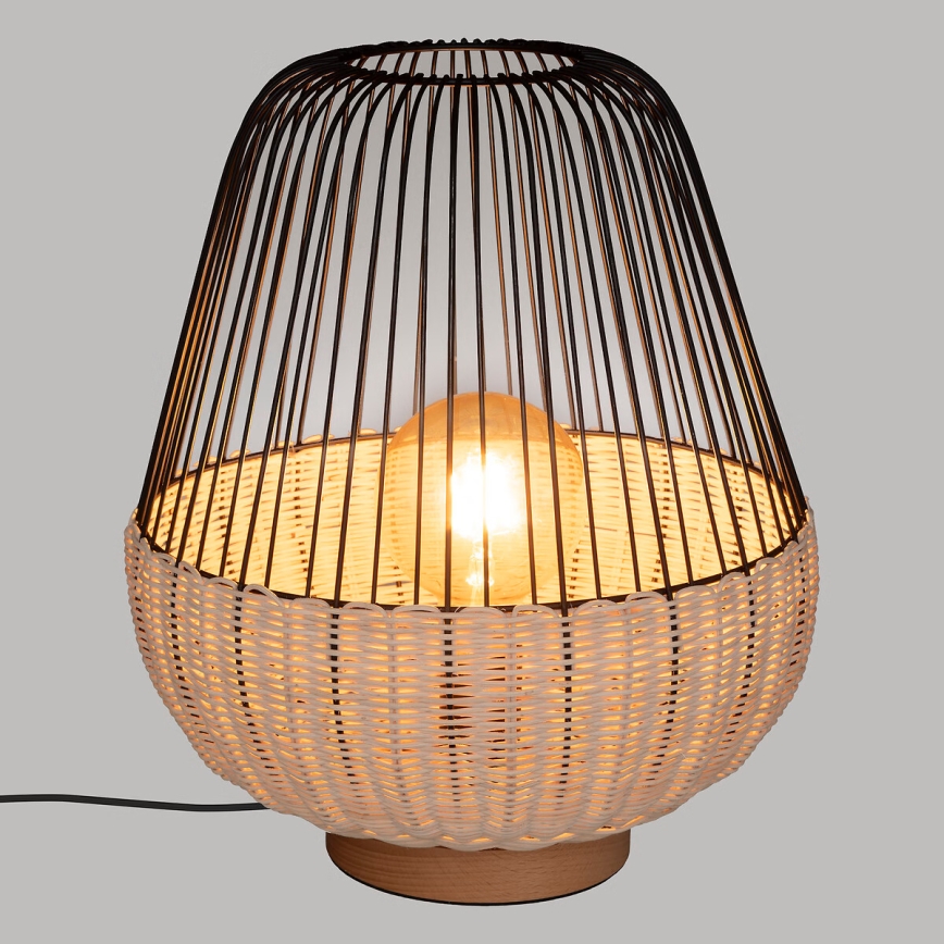 Atmosphera - Candeeiro de mesa ANEA 1xE27/40W/230V vime