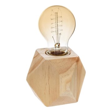 Atmosphera - Candeeiro de mesa BAHIA 1xE27/25W/230V pinho