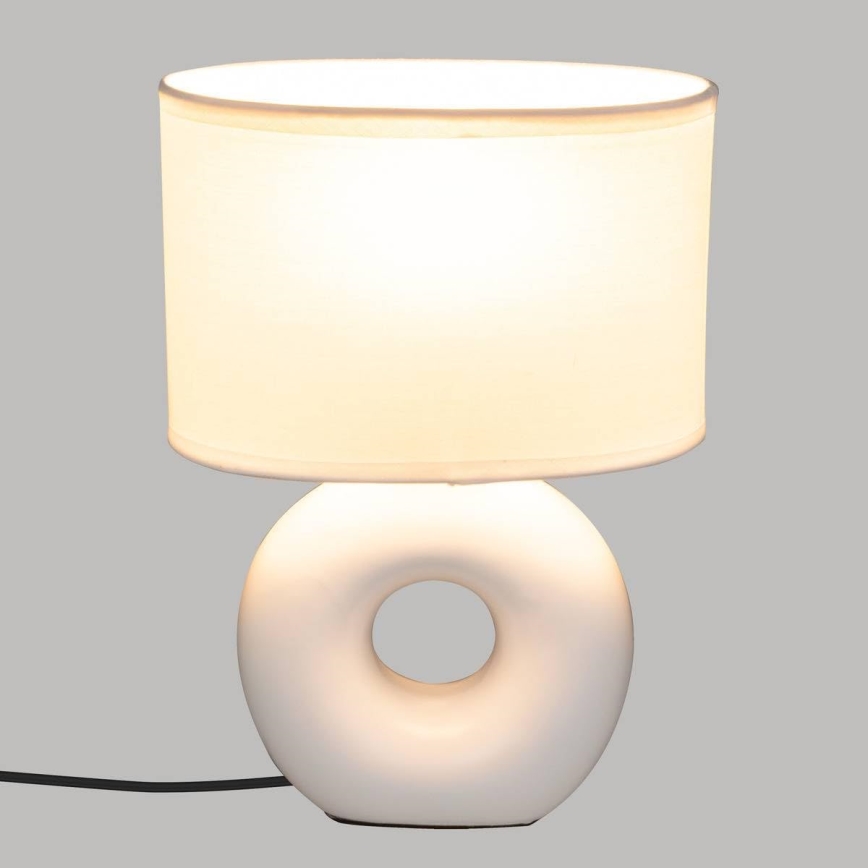 Atmosphera - Candeeiro de mesa BARU 1xE14/40W/230V branco