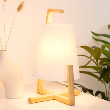 Atmosphera - Candeeiro de mesa GONG 1xE14/40W/230V bambu