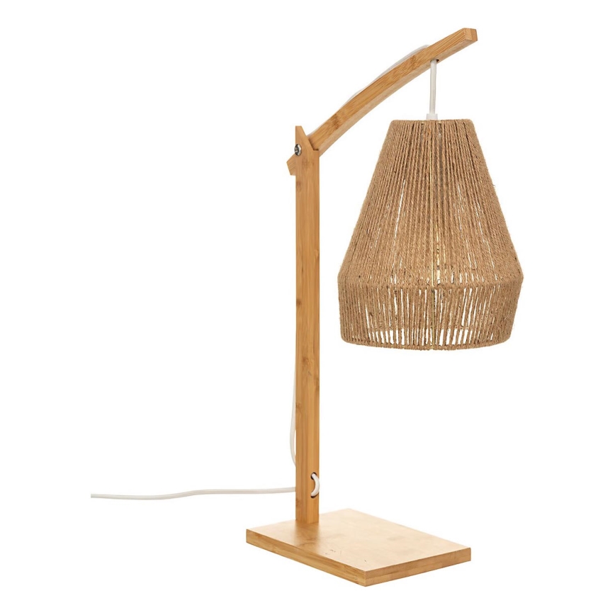 Atmosphera - Candeeiro de mesa KARLA 1xE27/40W/230V bambu