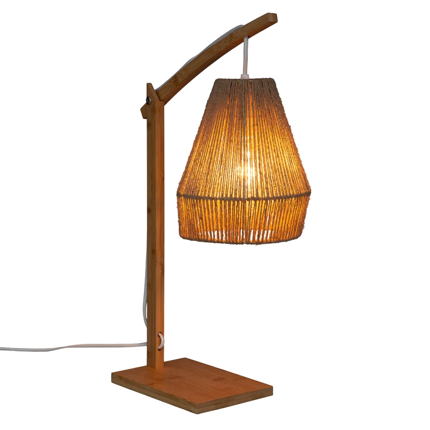 Atmosphera - Candeeiro de mesa KARLA 1xE27/40W/230V bambu