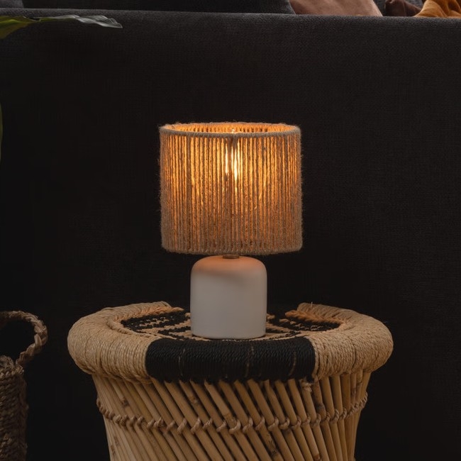 Atmosphera - Candeeiro de mesa KOBY 1xE14/40W/230V branco