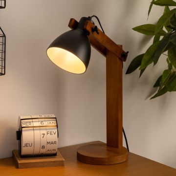 Atmosphera - Candeeiro de mesa KUBA 1xE14/25W/230V pinho