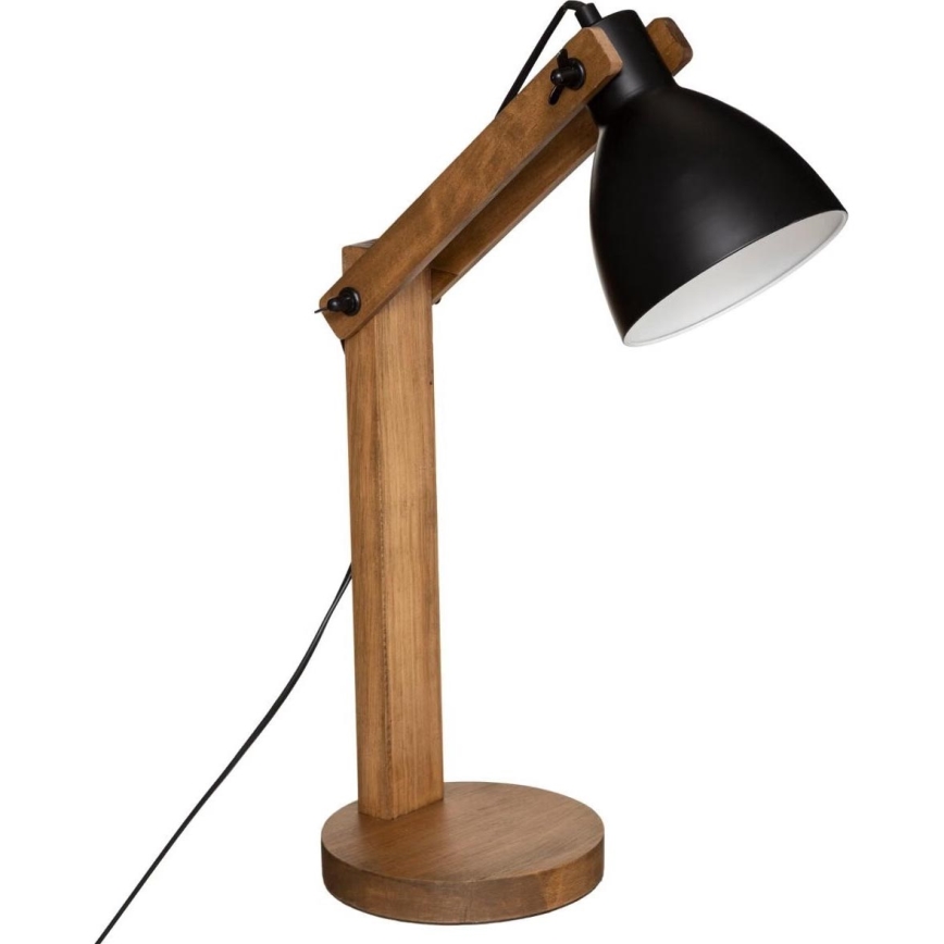 Atmosphera - Candeeiro de mesa KUBA 1xE14/25W/230V pinho