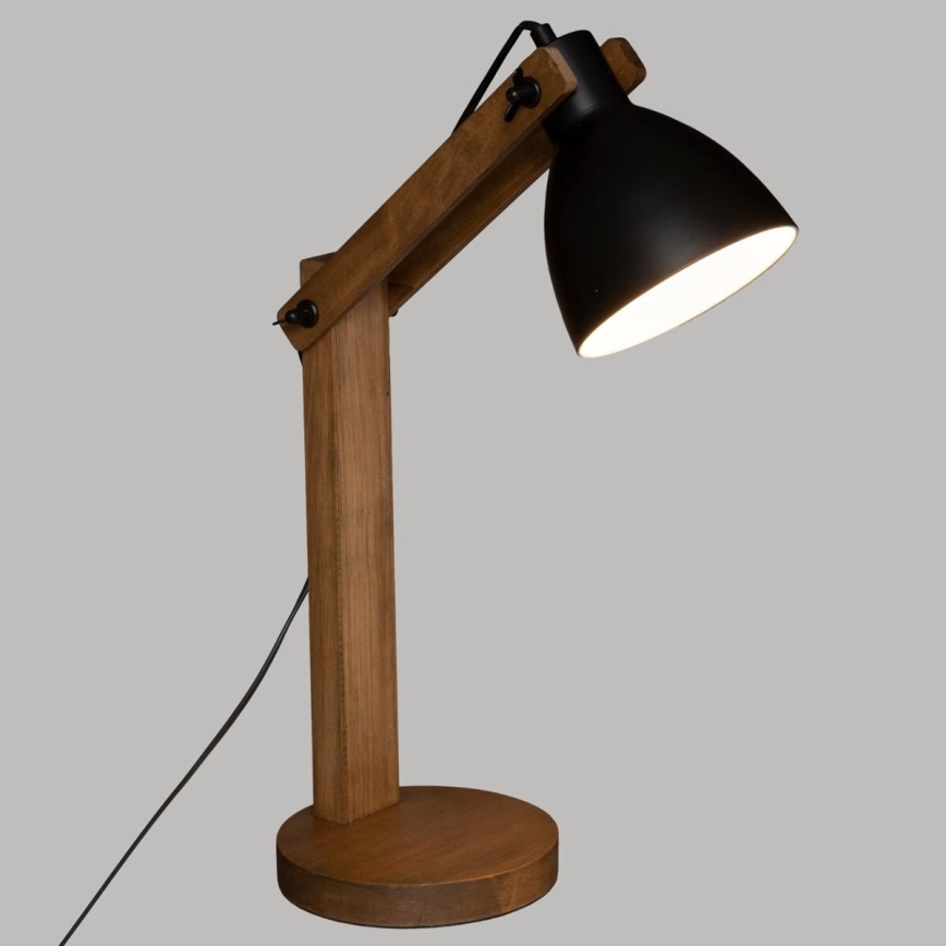 Atmosphera - Candeeiro de mesa KUBA 1xE14/25W/230V pinho