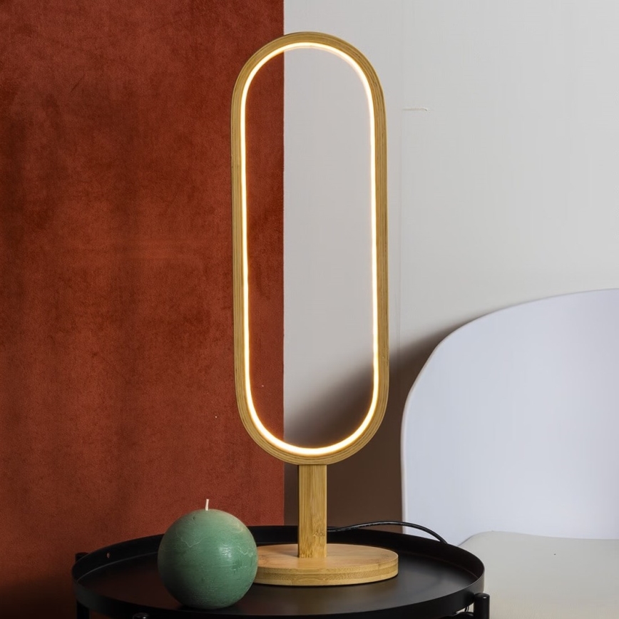 Atmosphera - Candeeiro de mesa LED FINN LED/3W/230V bambu