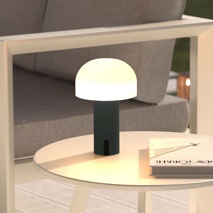 Atmosphera - Candeeiro de mesa LED  para exterior JANY LED/3,7V 22 cm 2200 mAh IP44 preto