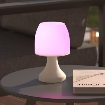 Atmosphera - Candeeiro de mesa LED RGB exterior DOKK LED/3xAAA 19,5 cm IP44