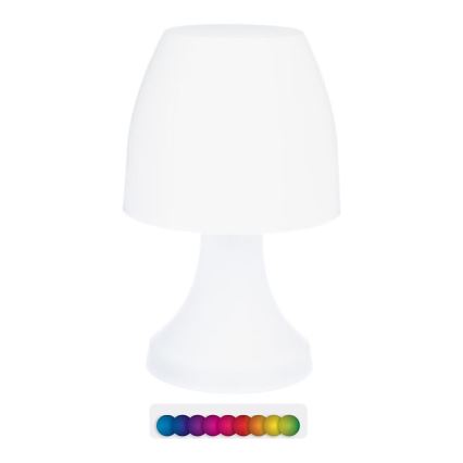 Atmosphera - Candeeiro de mesa LED RGB exterior DOKK LED/3xAAA 27,5 cm IP44