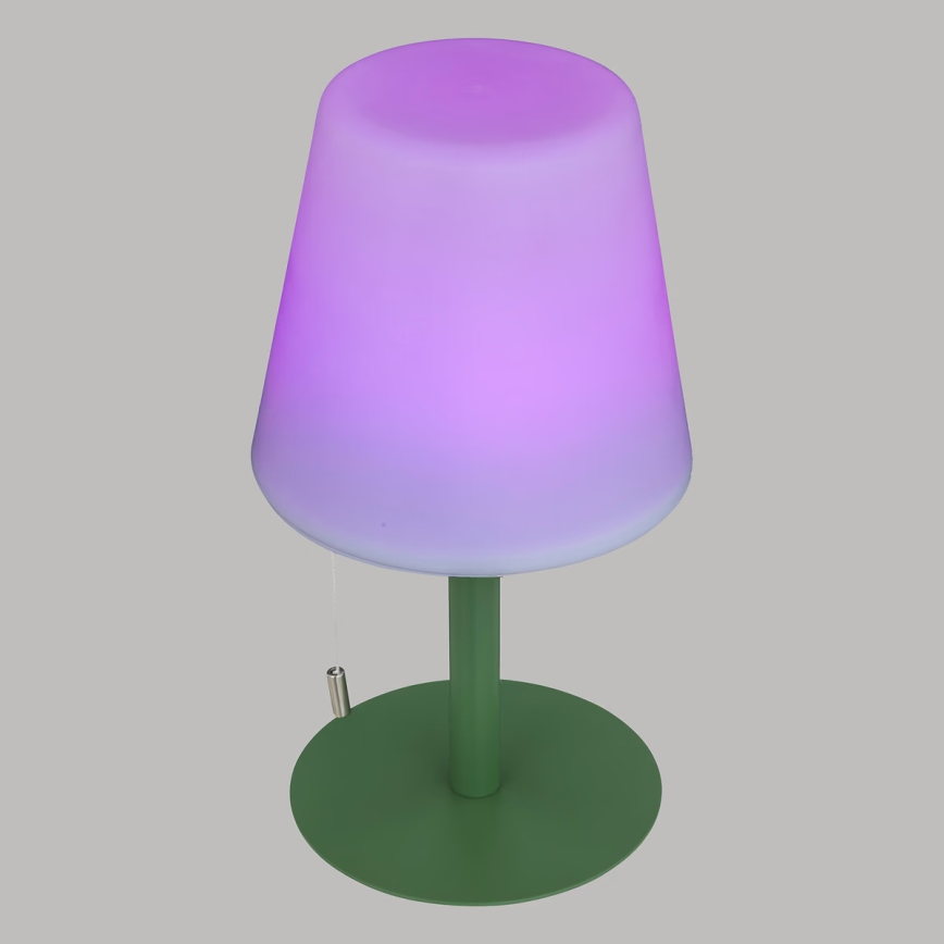 Atmosphera - Candeeiro de mesa LED RGBW para exterior ZACK LED/3,7V 1200 mAh IP44 verde