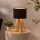 Atmosphera - Candeeiro de mesa MOLU 1xE27/25W/230V pinho/preto