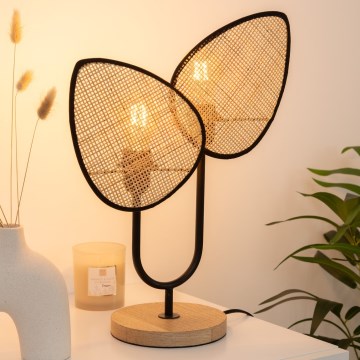 Atmosphera - Candeeiro de mesa OLME 1xE27/40W/230V vime
