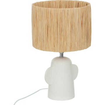 Atmosphera - Candeeiro de mesa RAIA 1xE27/40W/230V bastão de ráfia