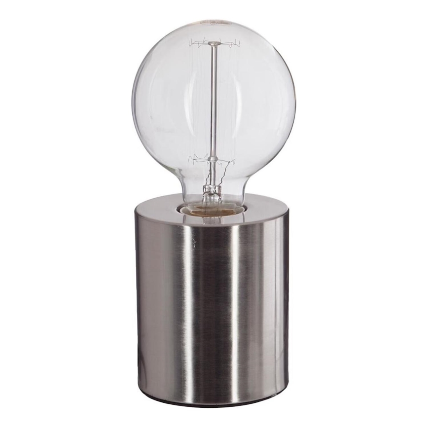 Atmosphera - Candeeiro de mesa SABA 1xE27/40W/230V prateado