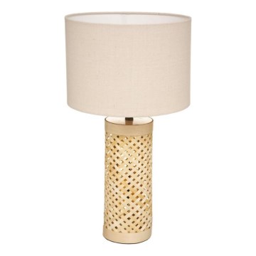 Atmosphera - Candeeiro de mesa SALMA 1xE27/40W/230V bambu