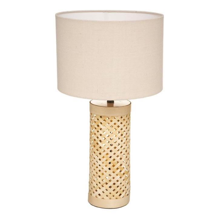 Atmosphera - Candeeiro de mesa SALMA 1xE27/40W/230V bambu