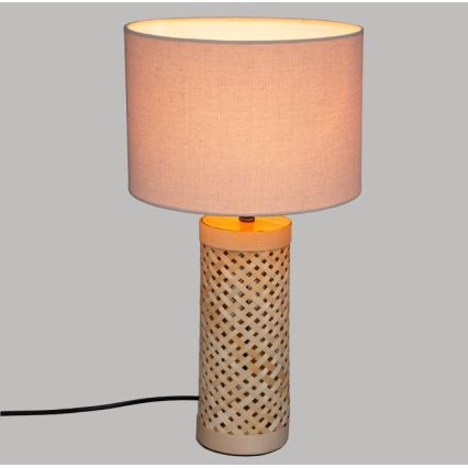 Atmosphera - Candeeiro de mesa SALMA 1xE27/40W/230V bambu