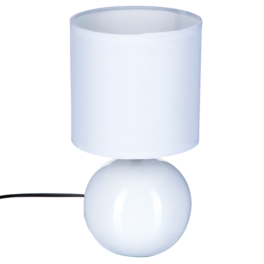 Atmosphera - Candeeiro de mesa TIMÉO 1xE14/60W/230V branco brilhante