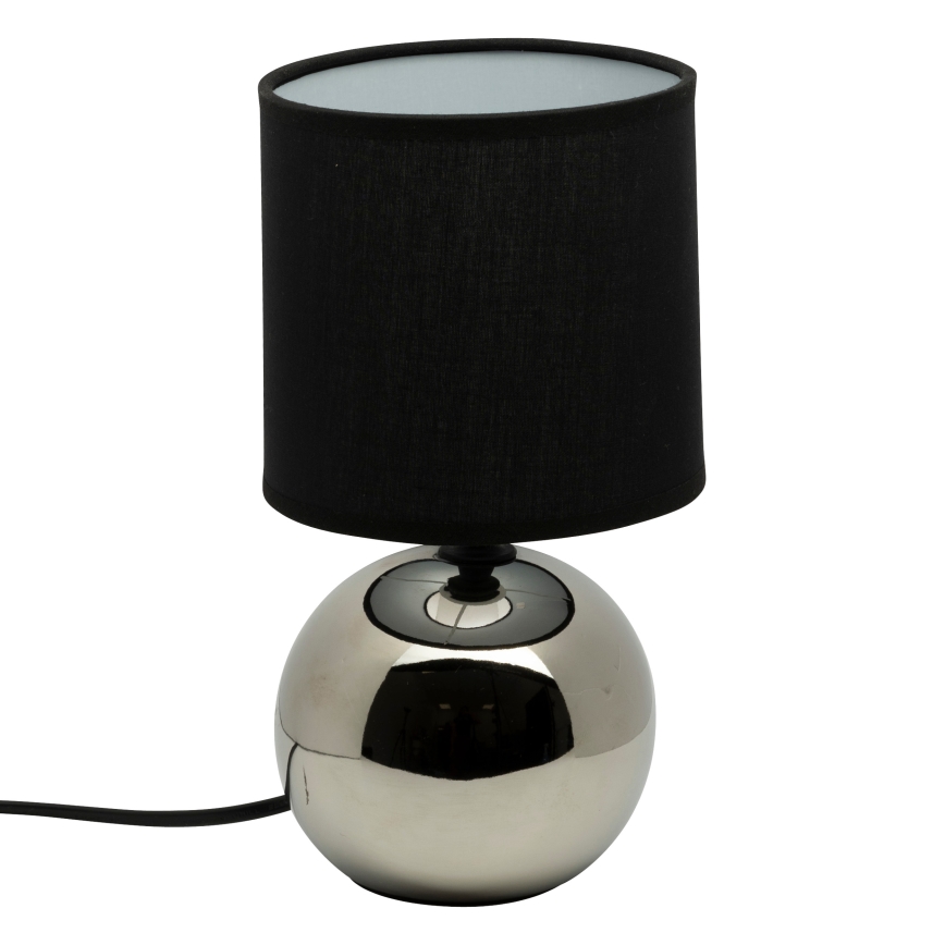 Atmosphera - Candeeiro de mesa TIMÉO 1xE14/60W/230V cromado brilhante/preto