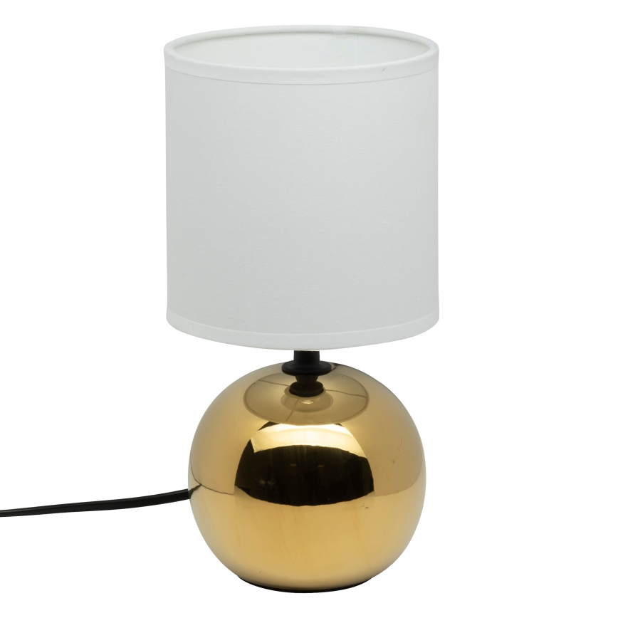 Atmosphera - Candeeiro de mesa TIMÉO 1xE14/60W/230V dourado/branco