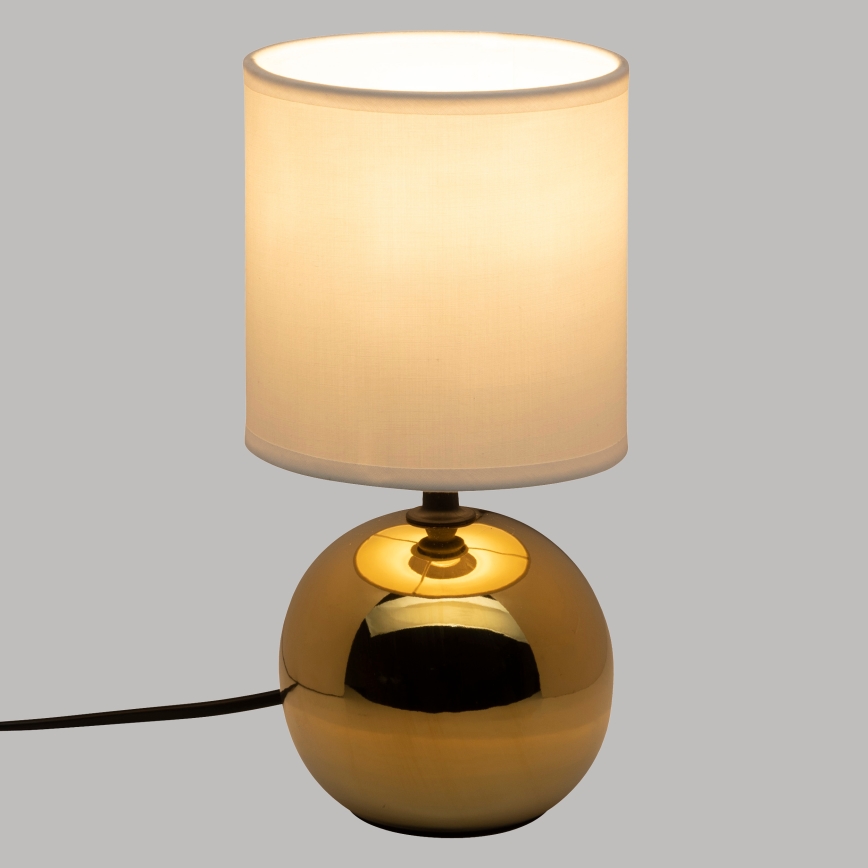 Atmosphera - Candeeiro de mesa TIMÉO 1xE14/60W/230V dourado/branco