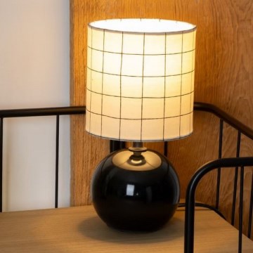Atmosphera - Candeeiro de mesa TIMÉO 1xE14/60W/230V preto/branco