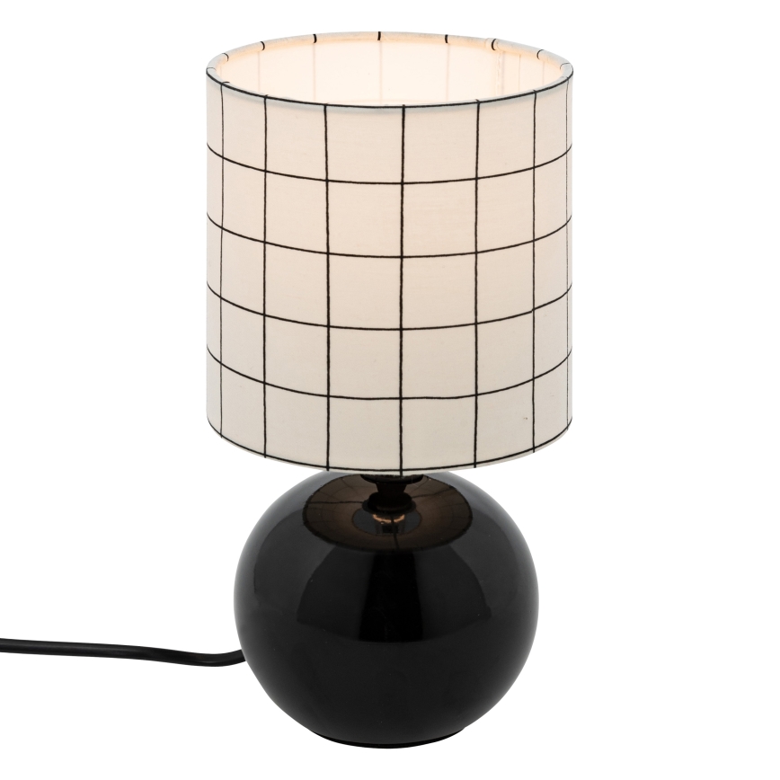 Atmosphera - Candeeiro de mesa TIMÉO 1xE14/60W/230V preto/branco
