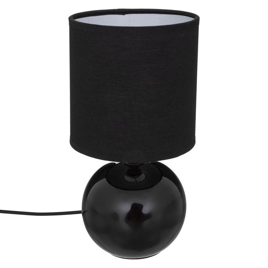 Atmosphera - Candeeiro de mesa TIMÉO 1xE14/60W/230V preto brilhante