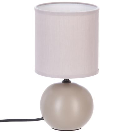 Atmosphera - Candeeiro de mesa TIMÉO 1xE14/60W/230V taupe/creme