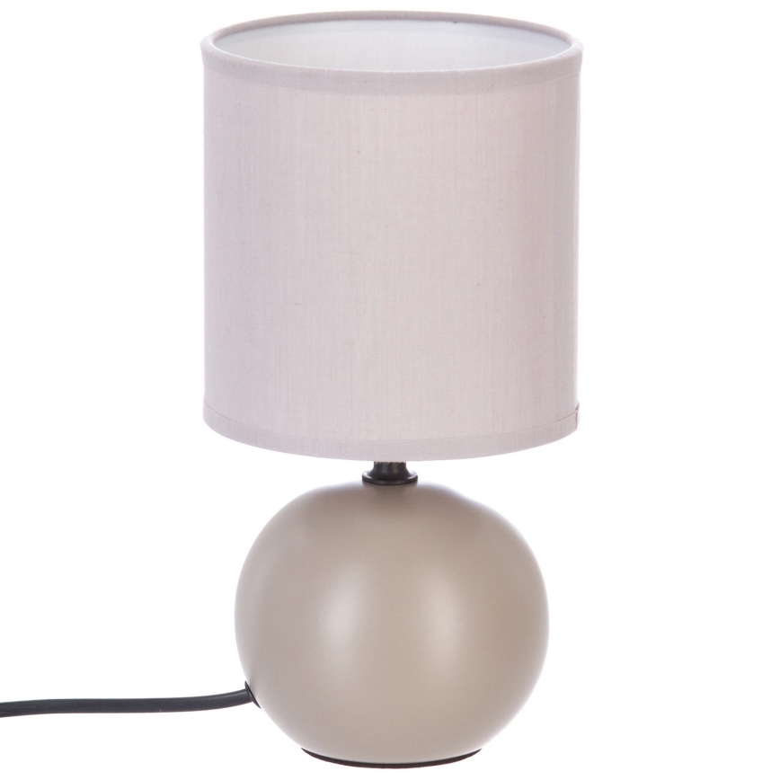 Atmosphera - Candeeiro de mesa TIMÉO 1xE14/60W/230V taupe/creme