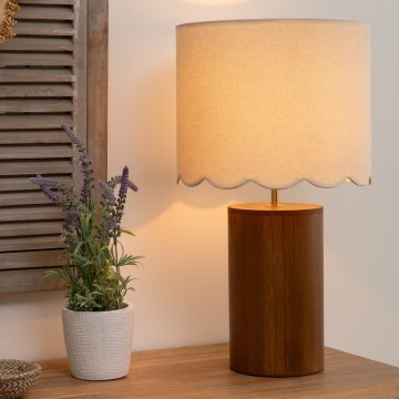 Atmosphera - Candeeiro de mesa VANIA 1xE27/40W/230V pinho