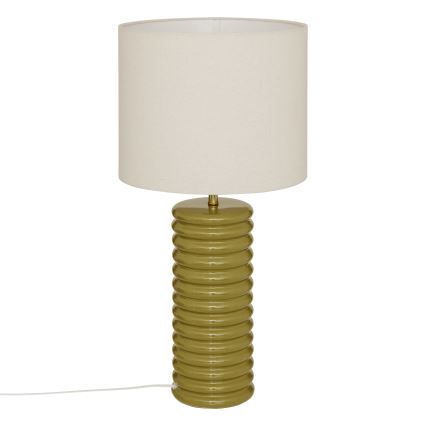 Atmosphera - Candeeiro de mesa VINUS 1xE27/60W/230V caqui
