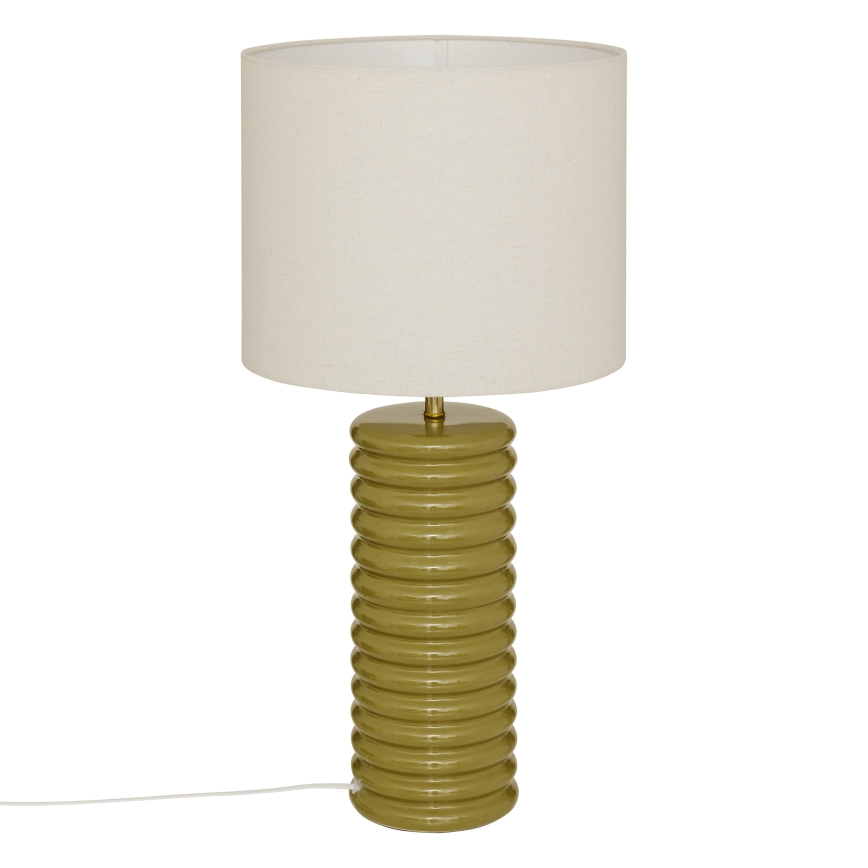 Atmosphera - Candeeiro de mesa VINUS 1xE27/60W/230V caqui