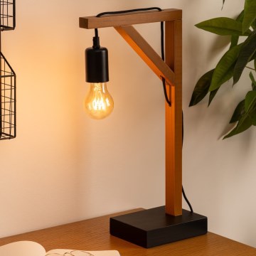 Atmosphera - Candeeiro de mesa WILD 1xE27/25W/230V pinho