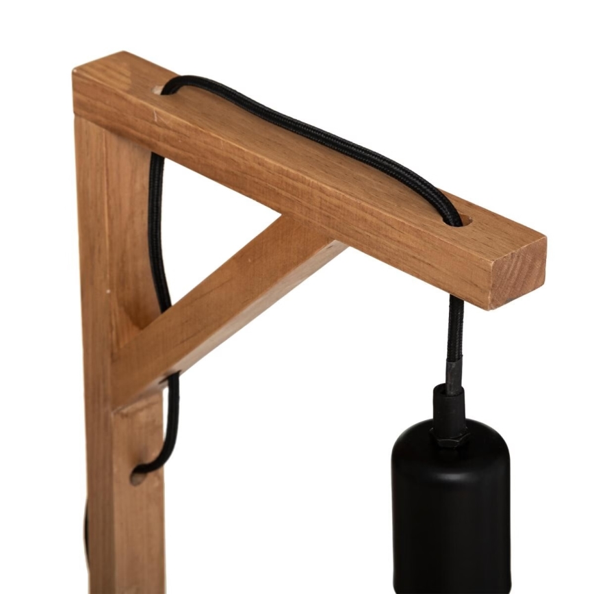 Atmosphera - Candeeiro de mesa WILD 1xE27/25W/230V pinho