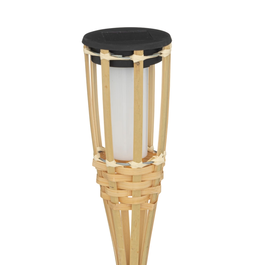 Atmosphera - Candeeiro solar LED MACEO LED/1,2V 300 mAh IP44 bambu