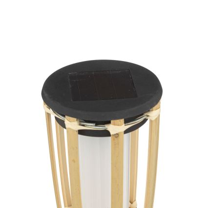 Atmosphera - Candeeiro solar LED MACEO LED/1,2V 300 mAh IP44 bambu
