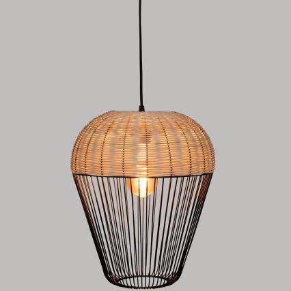 Atmosphera - Candeeiro suspenso ANEA 1xE27/40W/230V vime