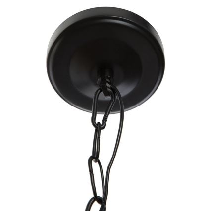 Atmosphera - Candeeiro suspenso BASALT 1xE27/25W/230V preto