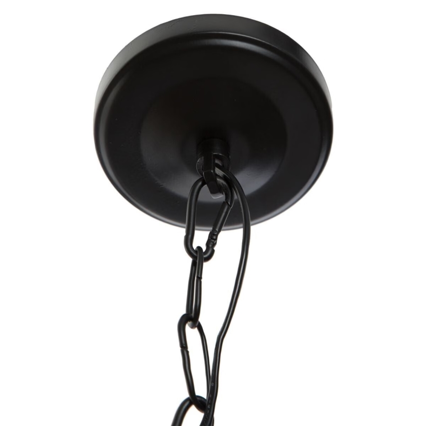 Atmosphera - Candeeiro suspenso BASALT 1xE27/25W/230V preto